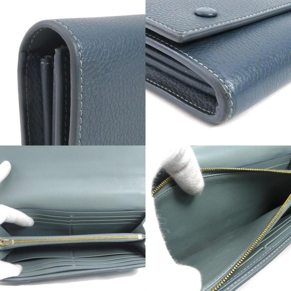 Celine Wallet Navy Blue Long Flap Multi Function Leather - Picture 4 of 5